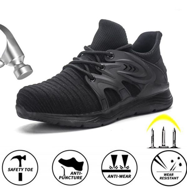 boots drop men's steel toe anti smashing safety protective shoes men puncture proof work 20211, Black
boots drop men's steel toe anti smashing safety protective shoes men puncture proof work 20211, Black