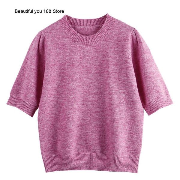women's t-shirt super white alpaca wool blended fragrant taro purple short sleeve sweater spring 2021 women
women's t-shirt super white alpaca wool blended fragrant taro purple short sleeve sweater spring 2021 women