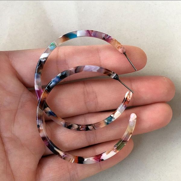 HOT Fashion Japanese and Korean Acetate Earrings Women Thin Large Acetic Acid Hoop Earrings Factory Wholesale Dropshipping, Golden;silver
HOT Fashion Japanese and Korean Acetate Earrings Women Thin Large Acetic Acid Hoop Earrings Factory Wholesale Dropshipping, Golden;silver