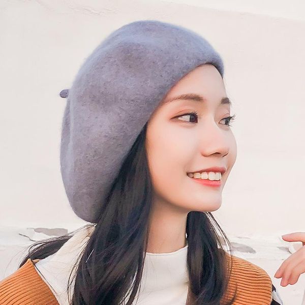 women's hat beret french style solid casual vintage flat cap girl's imitation wool warm berets beanie hats femme aldult caps, Blue;gray
women's hat beret french style solid casual vintage flat cap girl's imitation wool warm berets beanie hats femme aldult caps, Blue;gray