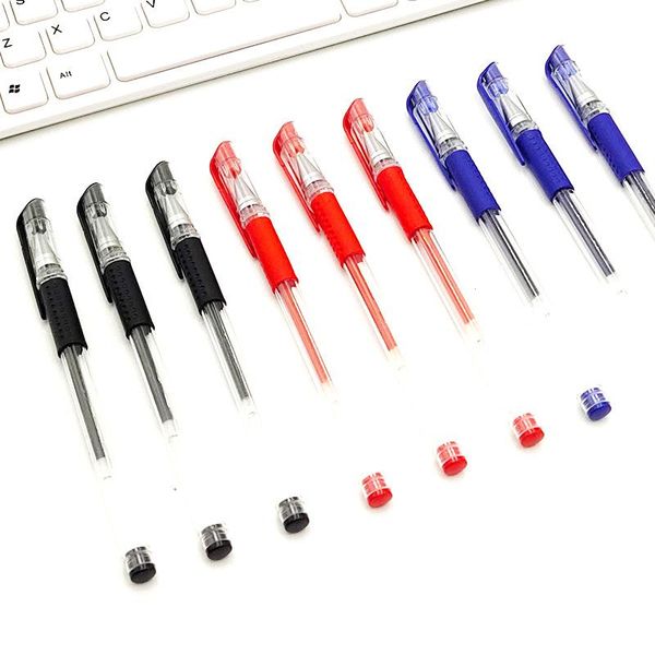 0.5mm Gel Pen For School Students Smooth Writing Office Supplies Stationery Refill Rod Black Blue Red Ink Neutral Ballpoint Pens