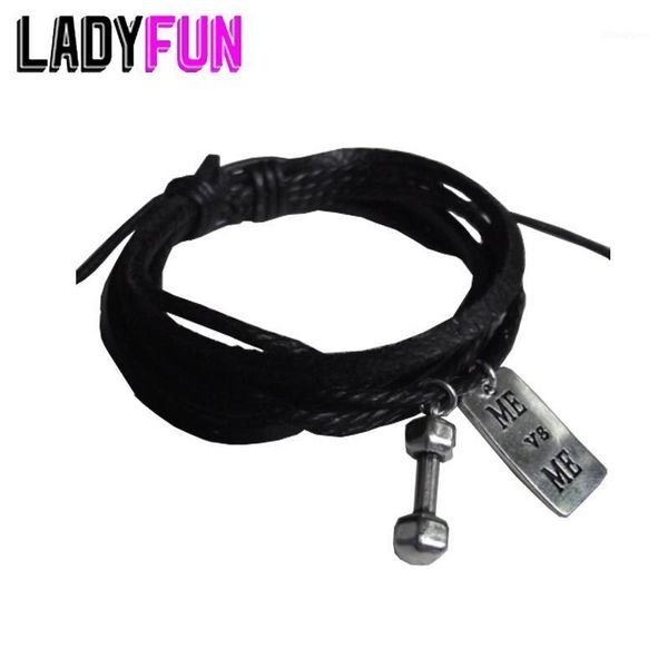 link, chain leather bracelet with fitness charms dumbell and mevsme ,diy dumbells ,wholesale motivation jewelry1, Black
link, chain leather bracelet with fitness charms dumbell and mevsme ,diy dumbells ,wholesale motivation jewelry1, Black