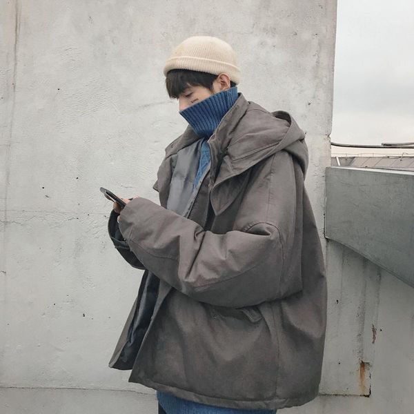 winter padded jacket men's warm fashion parka men solid color casual hooded coat man wild loose cotton jacket male clothes1, Black
winter padded jacket men's warm fashion parka men solid color casual hooded coat man wild loose cotton jacket male clothes1, Black