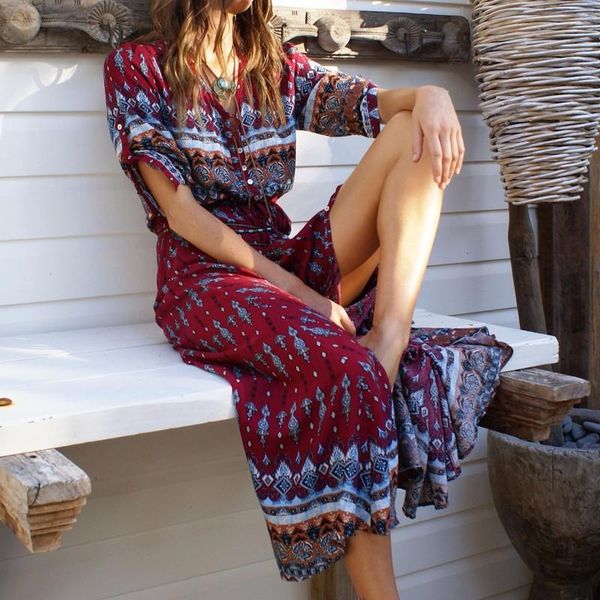 party dresses women's summer sundress 2021 zanzea bohemian printed shirt dress casual half sleeve maxi vestidos female v neck robe plus, White;black
party dresses women's summer sundress 2021 zanzea bohemian printed shirt dress casual half sleeve maxi vestidos female v neck robe plus, White;black
