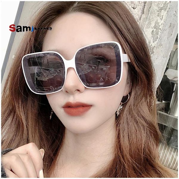 sunglasses samjune 2021 oversized square women fashion colorful clear lens sun glasses vintage gafas, White;black
sunglasses samjune 2021 oversized square women fashion colorful clear lens sun glasses vintage gafas, White;black