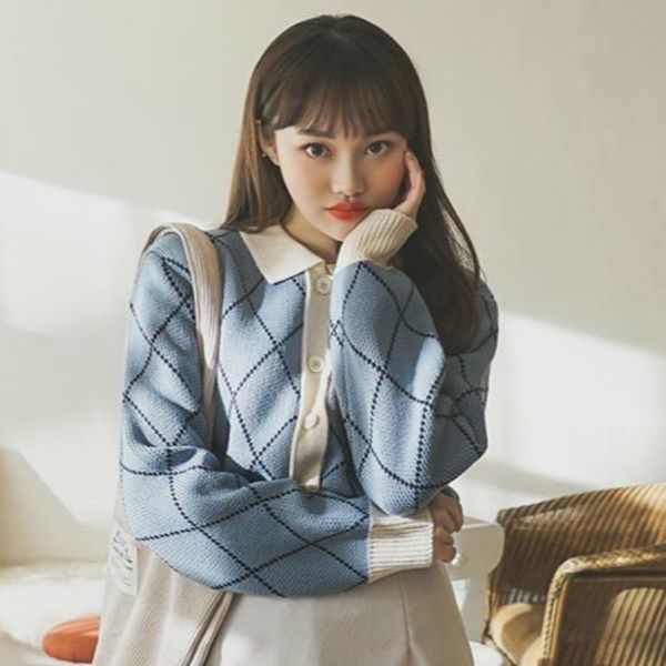 women autumn winter argyle sweater coat knitted cardigan long sleeve casual pull femme jersey sueter mujer truien dames 201030, White
women autumn winter argyle sweater coat knitted cardigan long sleeve casual pull femme jersey sueter mujer truien dames 201030, White