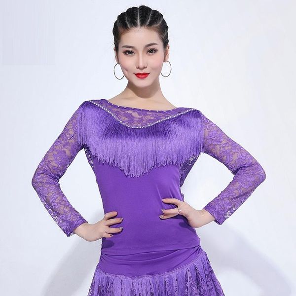 stage wear h2652 women latin dance clothing female style tassels costumes lady professional performance competition, Black;red
stage wear h2652 women latin dance clothing female style tassels costumes lady professional performance competition, Black;red