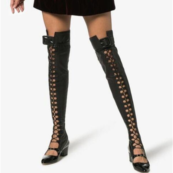2021 bandage overknee high-heeled sandals alias women's shoes girls hollow out boots odim, Black
2021 bandage overknee high-heeled sandals alias women's shoes girls hollow out boots odim, Black