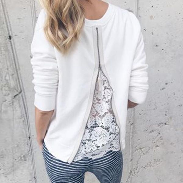 fashion women o-neck long sleeve casual solid back zippers t-shirts autumn plus size xs-8xl, White
fashion women o-neck long sleeve casual solid back zippers t-shirts autumn plus size xs-8xl, White