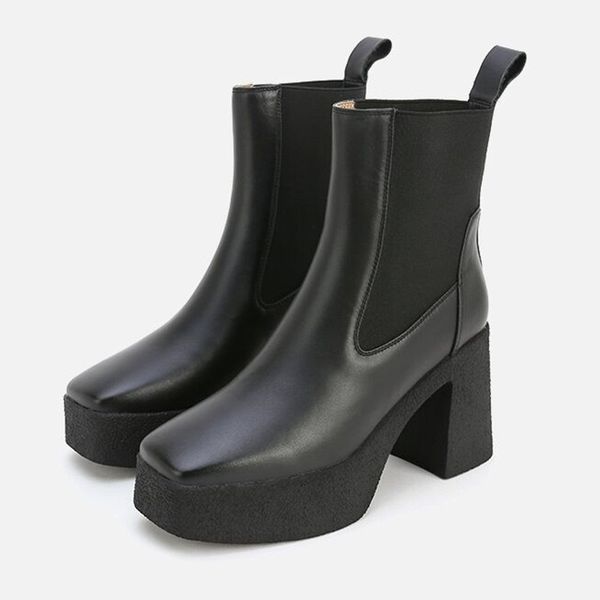 2021 alta qualidade genuno couro vaca botas tornozelo para as mulheres novo outono inverno preto sapatos mulher plataforma alto 0lc0, Black
2021 alta qualidade genuno couro vaca botas tornozelo para as mulheres novo outono inverno preto sapatos mulher plataforma alto 0lc0, Black
