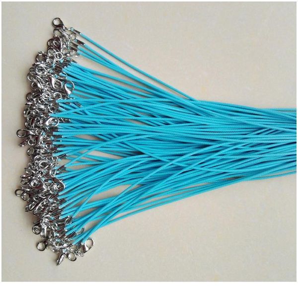 lobster clasp 1.5mm blue wax leather cord necklace rope pendant 45cm with lobster clasp jewelry diy pendants 100pcs/ jllnwl, Silver
lobster clasp 1.5mm blue wax leather cord necklace rope pendant 45cm with lobster clasp jewelry diy pendants 100pcs/ jllnwl, Silver