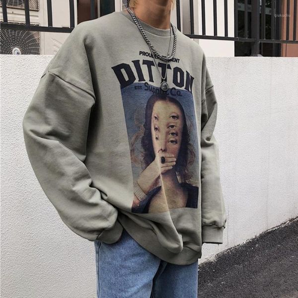 2019 autumn new college style korean version of the personality casual cartoon printing men's long-sleeved pullover1, Black
2019 autumn new college style korean version of the personality casual cartoon printing men's long-sleeved pullover1, Black