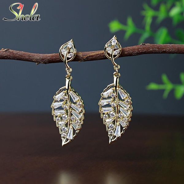 leaf dangle earrings for women zirconia trendy korean fashion jewelry wholesale luxury s925 pin high quality, Silver
leaf dangle earrings for women zirconia trendy korean fashion jewelry wholesale luxury s925 pin high quality, Silver