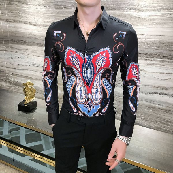 2020 blouse in men's luxury printing new fall long korean floral club thin casual social shirt adjustment 7swr, White;black
2020 blouse in men's luxury printing new fall long korean floral club thin casual social shirt adjustment 7swr, White;black