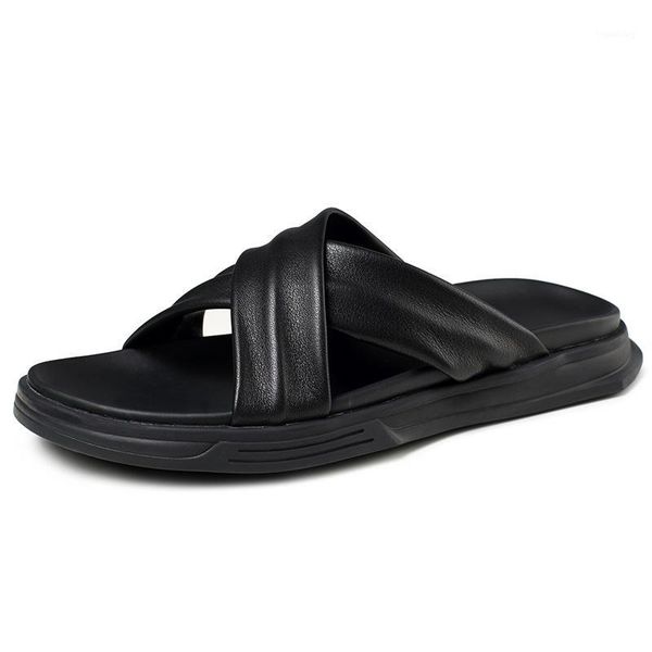 slippers brands 2021 men fashion beach casual sandal shoes concise flat cowhide leather sandals1, Black
slippers brands 2021 men fashion beach casual sandal shoes concise flat cowhide leather sandals1, Black