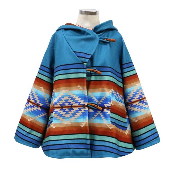 winter women's woolen coat loose long-sleeved striped printed horn button women cloth casual pocket hooded collar fashion femme, Black
winter women's woolen coat loose long-sleeved striped printed horn button women cloth casual pocket hooded collar fashion femme, Black