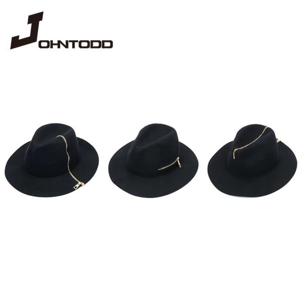 Brand New fashion Black Zipper Fedora Vintage Women Ladies Floppy Wide Brim Wool Felt Fedora Cloche Hat Cap Chapeu Feminino, Blue;gray
Brand New fashion Black Zipper Fedora Vintage Women Ladies Floppy Wide Brim Wool Felt Fedora Cloche Hat Cap Chapeu Feminino, Blue;gray