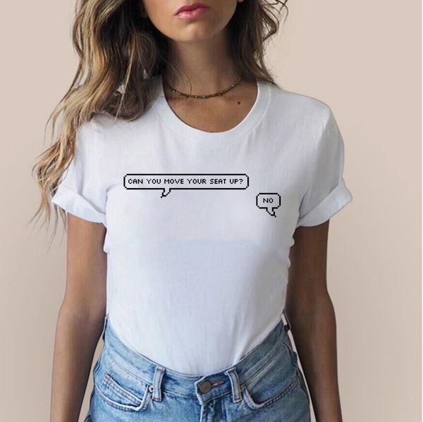 funny cute women tumblr tshirt can you move your seat up no. t-shirt letter print graphic hipster cool tees shirt, White
funny cute women tumblr tshirt can you move your seat up no. t-shirt letter print graphic hipster cool tees shirt, White
