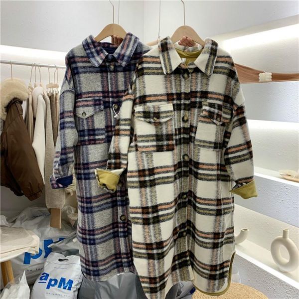 2020 spring turn down collar women woolen coat plaid print elegant wool jacket women autumn long coat casaco feminino, Black
2020 spring turn down collar women woolen coat plaid print elegant wool jacket women autumn long coat casaco feminino, Black
