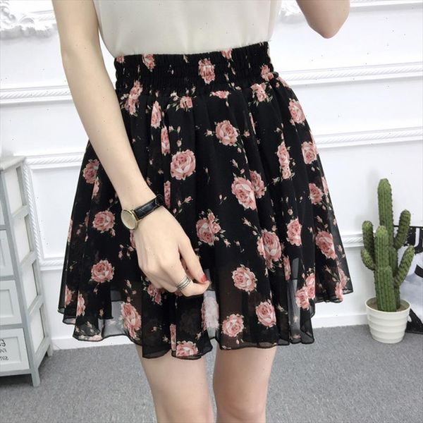summer 2021 chiffon women skirt flower printed korean style skirts women high waist beach short skirt plus size clothing, Black
summer 2021 chiffon women skirt flower printed korean style skirts women high waist beach short skirt plus size clothing, Black