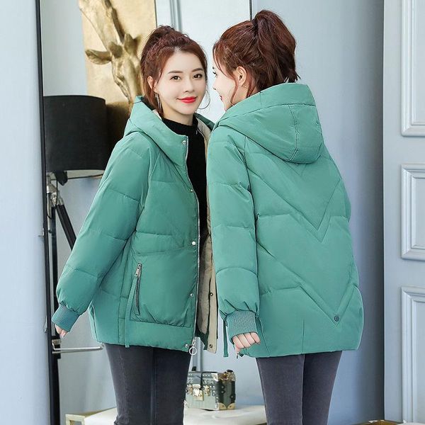women's down & parkas winter coat women 2021 fashion jacket cotton padded parka outwear loose warm hooded solid female coats, Black
women's down & parkas winter coat women 2021 fashion jacket cotton padded parka outwear loose warm hooded solid female coats, Black