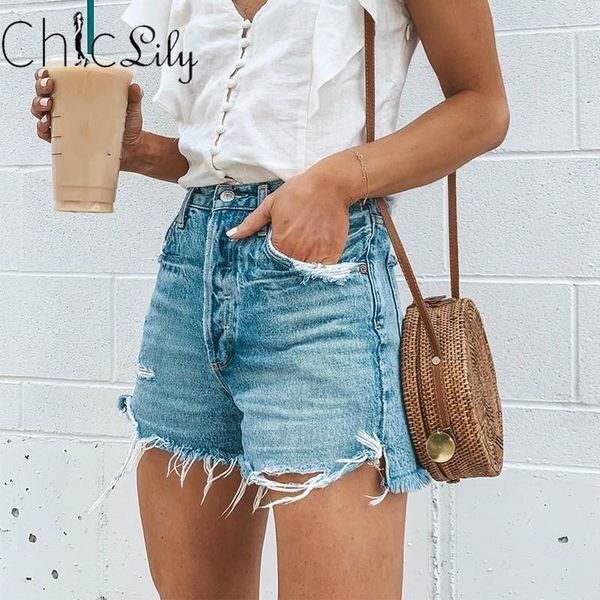 chiclily ripped denim jeans shorts loose buttons zipper pants mid waisted straight women jeans street style1, Blue
chiclily ripped denim jeans shorts loose buttons zipper pants mid waisted straight women jeans street style1, Blue
