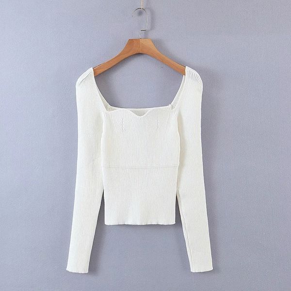 2021 women new european and american style tight square neck sweater female simple versatile long-sleeved bottoming chic 65c3, White;black
2021 women new european and american style tight square neck sweater female simple versatile long-sleeved bottoming chic 65c3, White;black