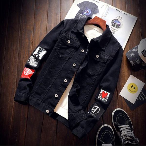 new spring autumn mens denim jacket trendy fashion ripped denim jacket mens bomber jeans outwear male cowboy coats 3xl, Black;brown
new spring autumn mens denim jacket trendy fashion ripped denim jacket mens bomber jeans outwear male cowboy coats 3xl, Black;brown