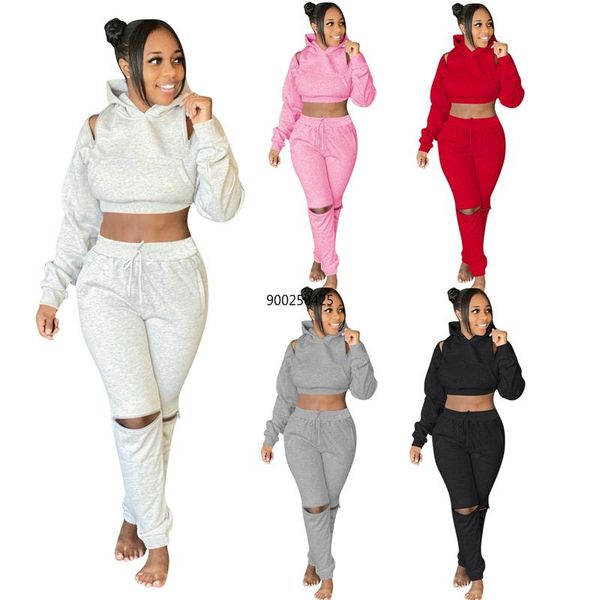 women solid zipper sweater fabric two piece set long sleeve hooded sweatshirts crop pencil pants fashion tracksuit, Gray
women solid zipper sweater fabric two piece set long sleeve hooded sweatshirts crop pencil pants fashion tracksuit, Gray