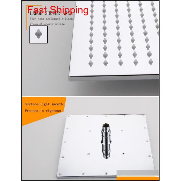 overhead led rainfall shower head 12 inch bathroom square brushed ni qylzce packing2010
overhead led rainfall shower head 12 inch bathroom square brushed ni qylzce packing2010