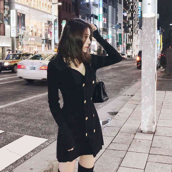 casual dresses autumn 2022 year v-neck loose dresses autumn winter black suit sweater skirt, Black;gray
casual dresses autumn 2022 year v-neck loose dresses autumn winter black suit sweater skirt, Black;gray