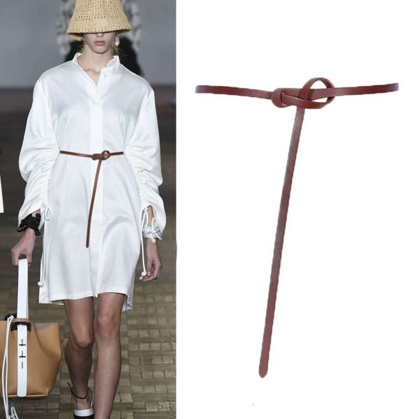 decoration dress women's fine with skirt sweater shirt knot small belt korean simple versatile leather black, Black;brown
decoration dress women's fine with skirt sweater shirt knot small belt korean simple versatile leather black, Black;brown