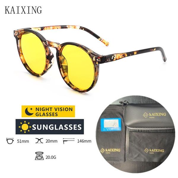 sunglasses kaixing driver leopard round frame night vision glasses men/women polarized yellow lenses driving eyewear accessories, White;black
sunglasses kaixing driver leopard round frame night vision glasses men/women polarized yellow lenses driving eyewear accessories, White;black