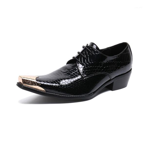 patent leather high heel men shoes black poited toe lace-up wedding shoes mens leisure party trendy luxury size 37-461
patent leather high heel men shoes black poited toe lace-up wedding shoes mens leisure party trendy luxury size 37-461