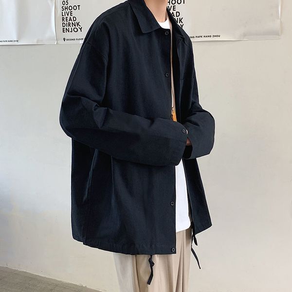 2021 long sleeve spring and autumn new solid-colored shirt m-5xl retro youth jacket male campus vg5l, White;black
2021 long sleeve spring and autumn new solid-colored shirt m-5xl retro youth jacket male campus vg5l, White;black