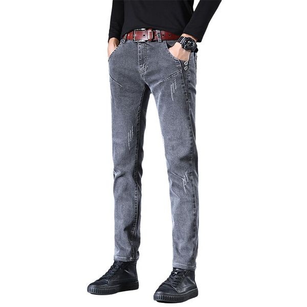 2020 men's classic style jeans men business casual grey stretch silm fit denim trousers male pants homme pantalones hombre, Blue
2020 men's classic style jeans men business casual grey stretch silm fit denim trousers male pants homme pantalones hombre, Blue