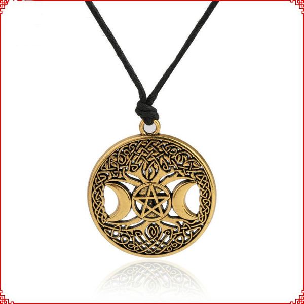 pendant necklaces triple moon goddess wicca pentagram magic amulet necklace women tree pendants vintage jewelry, Silver
pendant necklaces triple moon goddess wicca pentagram magic amulet necklace women tree pendants vintage jewelry, Silver