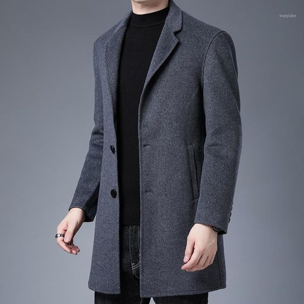 fall and winter cloth coat of long leisure business men's clothing of wool woolen cloth thickening detachable feather1, Black
fall and winter cloth coat of long leisure business men's clothing of wool woolen cloth thickening detachable feather1, Black