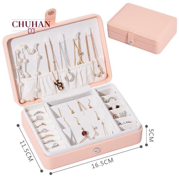 jewelry pouches, bags chuhan multifunction necklace earring storage box women gift high capacity leather travel organizer j438, Pink;blue
jewelry pouches, bags chuhan multifunction necklace earring storage box women gift high capacity leather travel organizer j438, Pink;blue