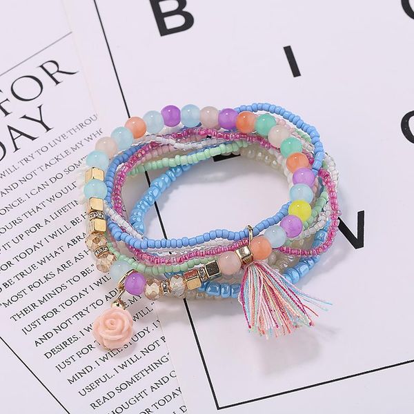 2020 bohemia tassel multilayer beads bracelets for women boho rose flower charm bracelets set femme pulseras mujer jewelry, Golden;silver
2020 bohemia tassel multilayer beads bracelets for women boho rose flower charm bracelets set femme pulseras mujer jewelry, Golden;silver