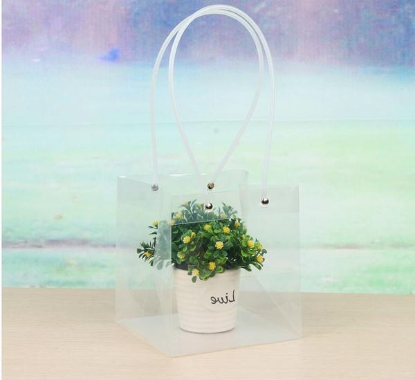 gift wrap transparent square bags with pvc rope flower packing shopping boutique carrier soft handle pounch wholesale
gift wrap transparent square bags with pvc rope flower packing shopping boutique carrier soft handle pounch wholesale