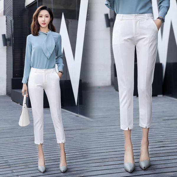 white black business women pants solid elegant ankle length suit pants office lady workwear fashion female trousers, Black;white
white black business women pants solid elegant ankle length suit pants office lady workwear fashion female trousers, Black;white