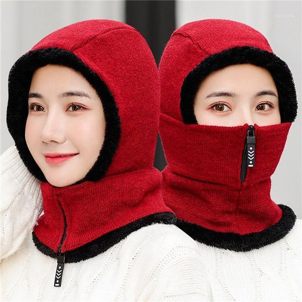 cycling caps & masks fashion women hats plush warm zipper winter windproof ring hat with full face mask creative outdoor breathable facemask, Black
cycling caps & masks fashion women hats plush warm zipper winter windproof ring hat with full face mask creative outdoor breathable facemask, Black