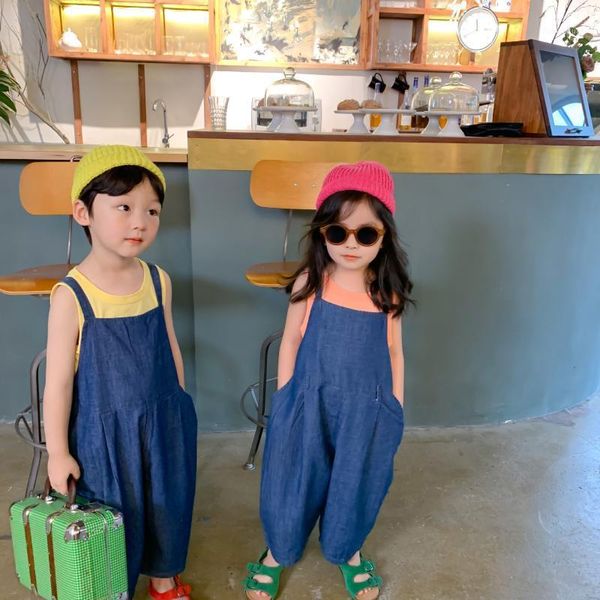 korean style fashion boys girls oversized thin denim overalls 2020 children casual loose suspender trousers1, Blue
korean style fashion boys girls oversized thin denim overalls 2020 children casual loose suspender trousers1, Blue