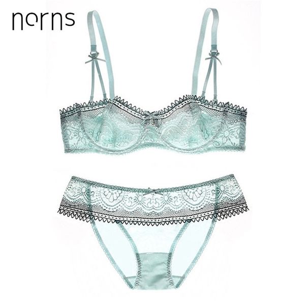 norns ultra thin half cup bra plus size d cup lace transparent bras set green lingerie sets women hollow out bra y200708, Red;black
norns ultra thin half cup bra plus size d cup lace transparent bras set green lingerie sets women hollow out bra y200708, Red;black