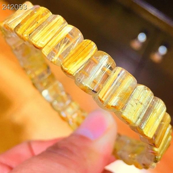 rutilated natural gold titanium quartz bracelet 9.8x5.7x5mm rectangle woman's rich man's accounts certified jewelry aaaaaaaaaaa yl, Black
rutilated natural gold titanium quartz bracelet 9.8x5.7x5mm rectangle woman's rich man's accounts certified jewelry aaaaaaaaaaa yl, Black