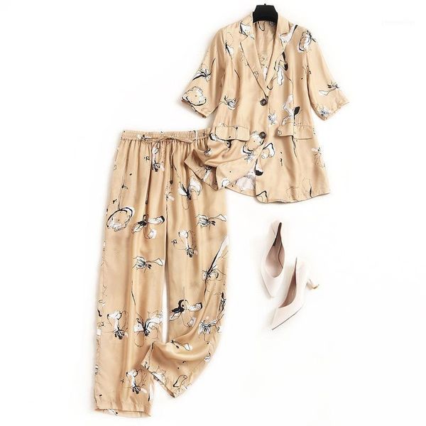 women's suits & blazers 2021 spring summer office set suit runway club outfits half sleeve print blazer + straight pants women 2 piece, White;black
women's suits & blazers 2021 spring summer office set suit runway club outfits half sleeve print blazer + straight pants women 2 piece, White;black
