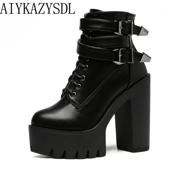 aiykazysdl women ankle boots faux leather/suede motorcycle biker bootie punk buckle platform block ultra very high heel shoes1, Black
aiykazysdl women ankle boots faux leather/suede motorcycle biker bootie punk buckle platform block ultra very high heel shoes1, Black