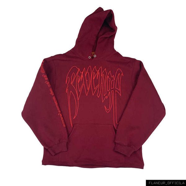 men's hoodies revenge red outline kill hoodie, Black 
men's hoodies revenge red outline kill hoodie, Black