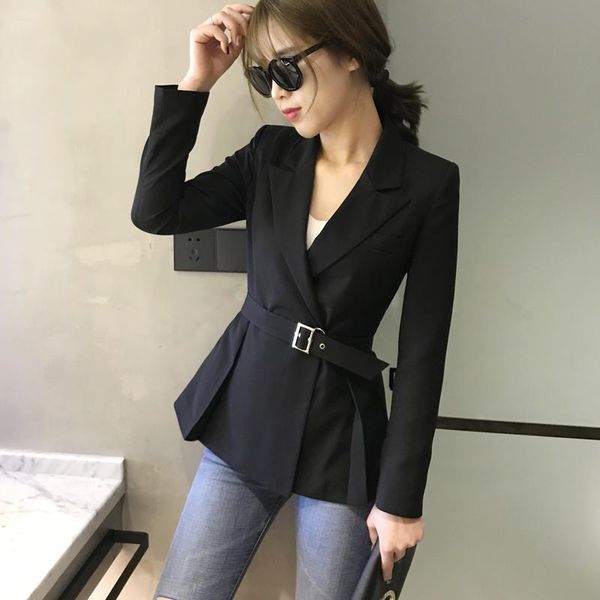 women's suits & blazers casual 2021 spring female korean fashion small suit jacket wild trend tx, White;black
women's suits & blazers casual 2021 spring female korean fashion small suit jacket wild trend tx, White;black